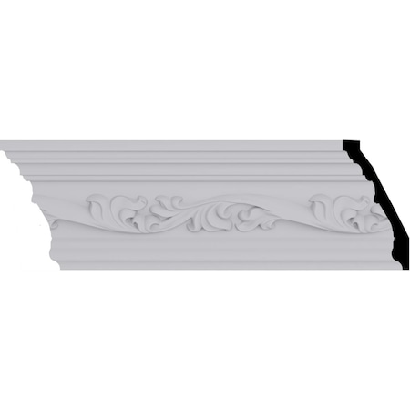Ekena Millwork 4 7/8"H x 2 1/2"P x 5 1/2"F x 94 1/2"L, (7 7/8" Repeat) Versailles Crown Moulding MLD05X02X05VE